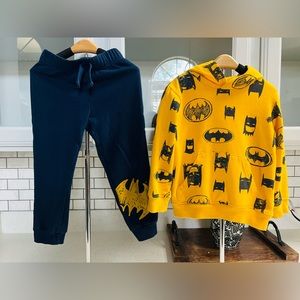BATMAN toddler boy hoodie and sweatpants
